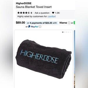 HigherDOSE Sauna blanket LIKE NEW